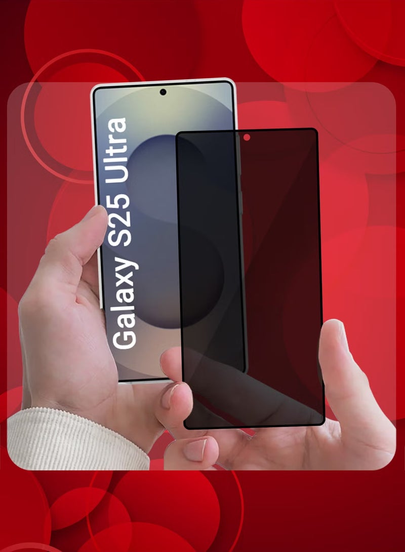TIGER Privacy Screen Protector for Samsung Galaxy S25 Ultra – Anti-Bubble, Shock-Proof, High Durability, Ultimate Protection Against Scratches & Unauthorized Viewing - Image 4