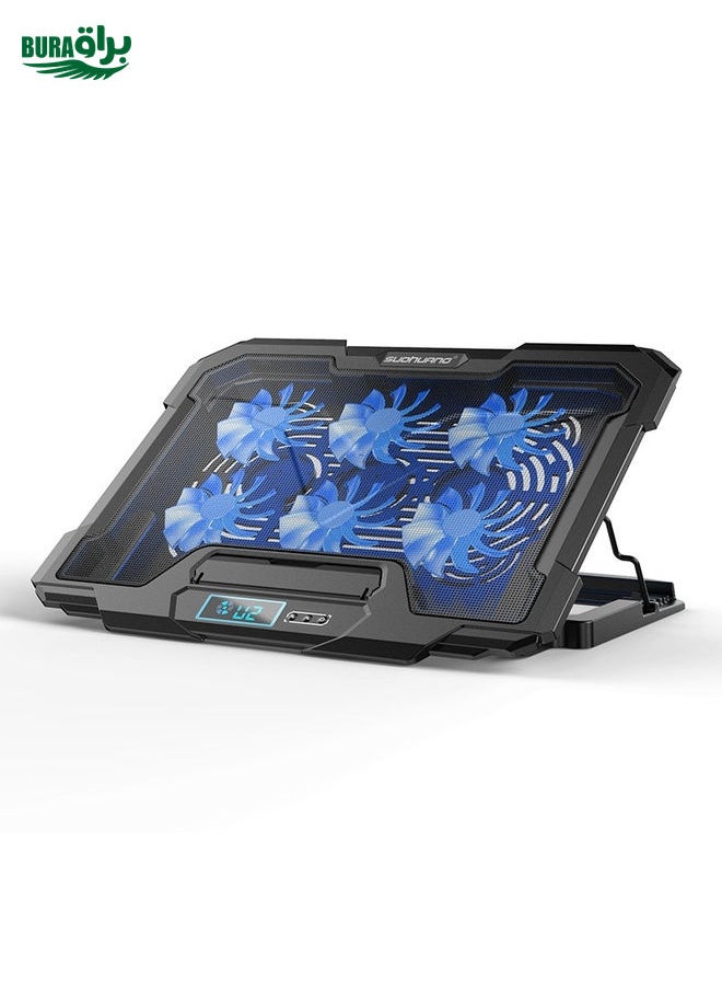 Suohuang Notebook Cooler Gaming Notebook Cooling Base Notebook Exhaust Fan Bracket(LCD Gaming Edition)