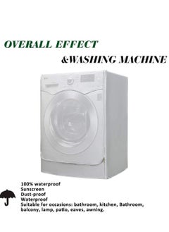 Y&D Washer Cover Dryer, Washine Machine Waterproof and dustproof thickening Front Loading, Silver Coating Oxford Cloth Roller Washing Sun resistant Dust  - Image 3