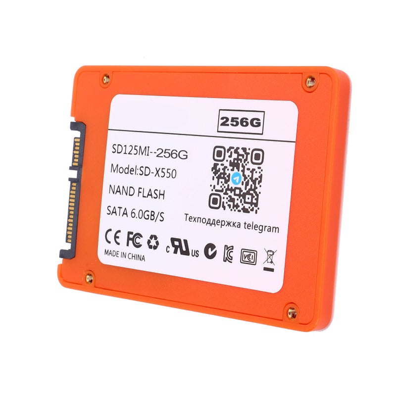 2.5 Inch Solid State Drive SATA III 6Gb/s High Speed 550MB/s Internal Hard Disk for PC Or Laptop 256G Orange - Image 5