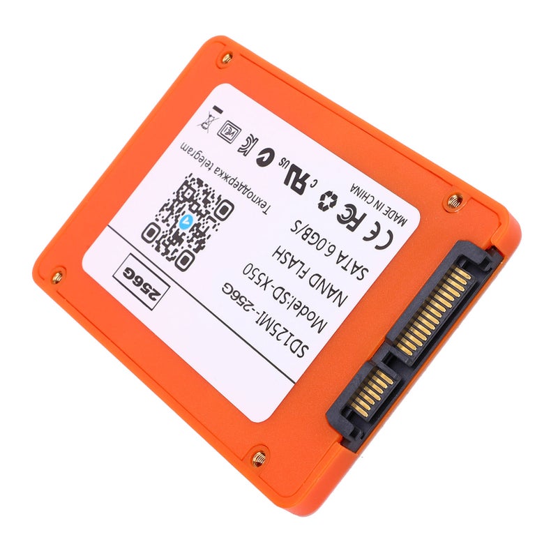 2.5 Inch Solid State Drive SATA III 6Gb/s High Speed 550MB/s Internal Hard Disk for PC Or Laptop 256G Orange - Image 4