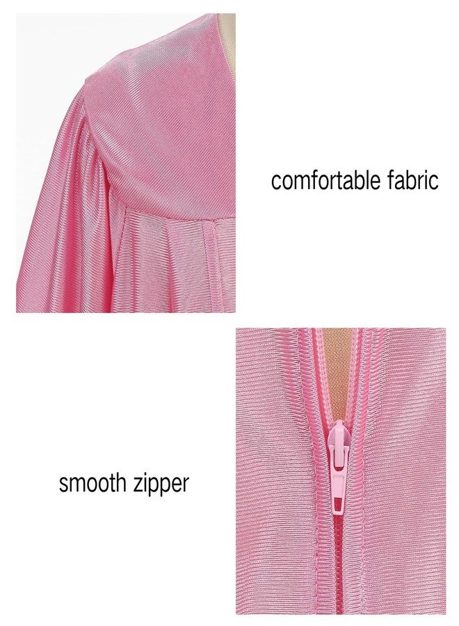 HAPNBCELE Kids Shiny Graduation Cap and Gown 6 Pcs Set Printed Style with 2026 2027 Tassel, CertificateKindergarten & Preschool Ceremony Gifts for Boys Girls (Pink, 27) - Image 4