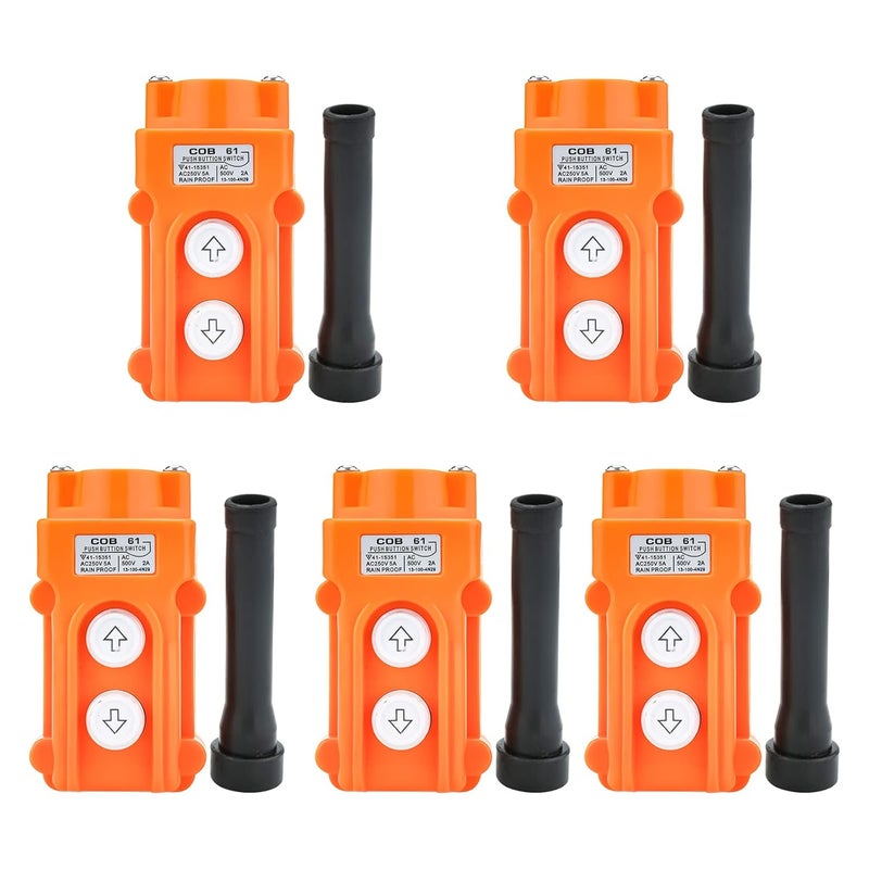 S-Power مفتاح دفع رافعة SPOWER 5 قطع مقاوم للماء COB61 وحدة تحكم رافعة مع كابل مطاطي - Image 1