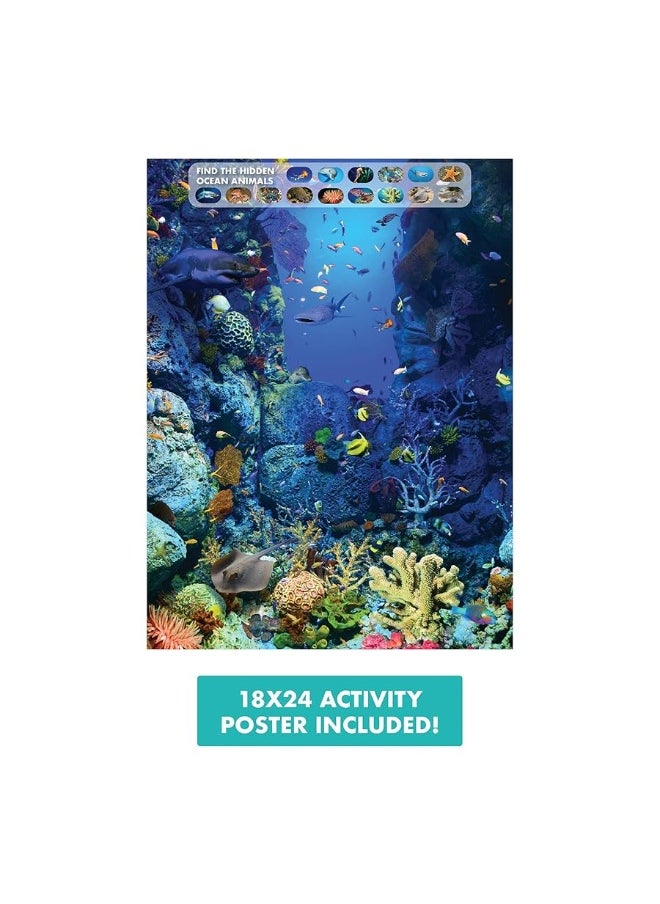 The Young Scientists Club - The Young Scientist Ocean Animal Card Games, 4 Card Games in 1, Matching, Bingo, Memory, Trivia, Hands-On Educational STEM Fun for Age 5 and Up, Kids Card Games - Image 1