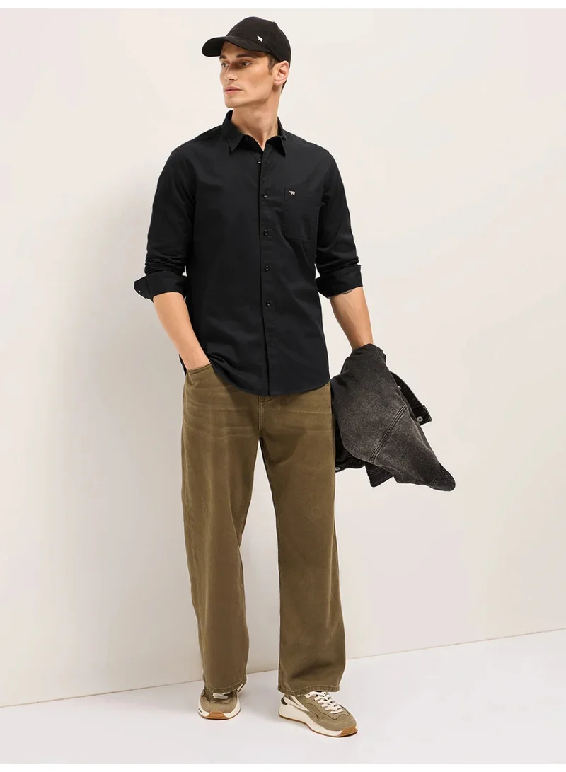 THE BEAR HOUSE Men’s Long Sleeve Shirt – Classic, Comfortable and Stylish Essential for Work, Travel or Casual Outings