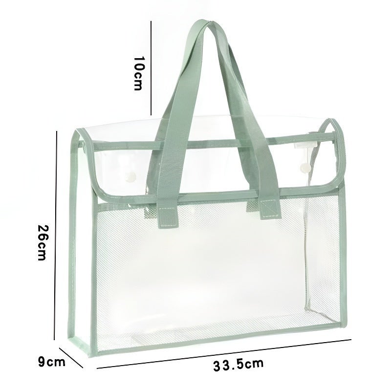 Manufacturer Large-Capacity Portable Tutoring Bag Primary School Student Subject Bag Test Paper Storage Bag Pvc Transparent Book Bag - Image 4