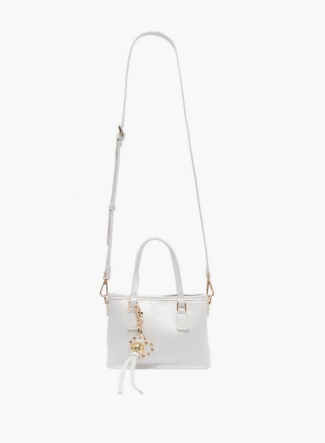 Flora Bella By Shoexpress Textured Tote Bag With Detachable Strap - Image 3