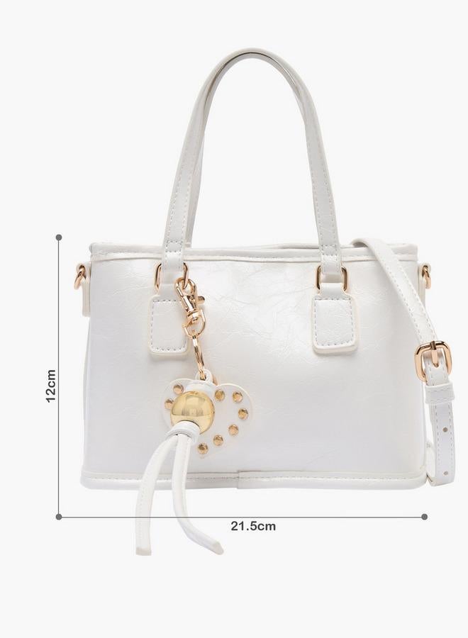 Flora Bella By Shoexpress Textured Tote Bag With Detachable Strap - Image 2