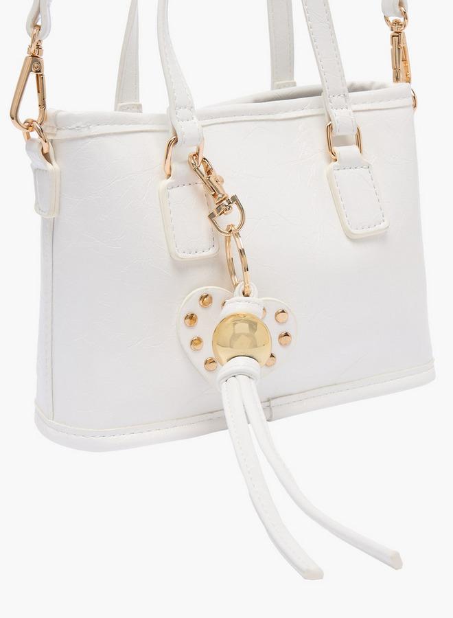 Flora Bella By Shoexpress Textured Tote Bag With Detachable Strap - Image 5