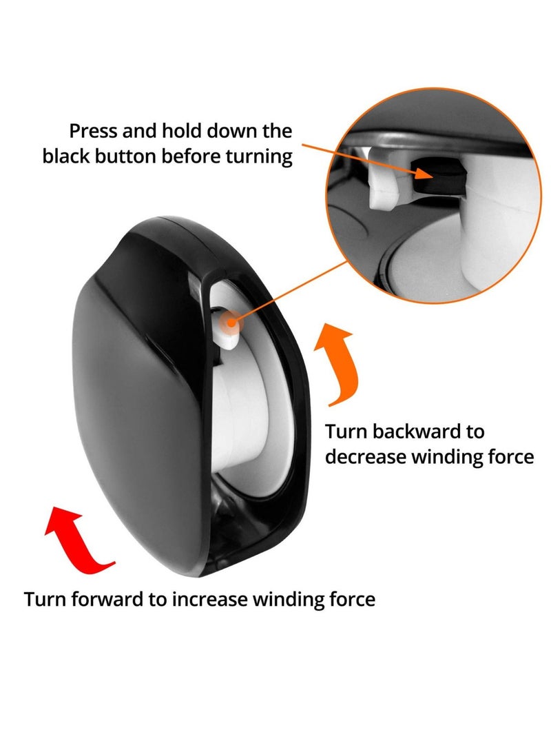 Captaintech Automatic Portable Cable Winder, Retractable Cord Organizer, Cord Management, Headphone Cable Storage Headphone Keeper for USB Cables Earphone, USB Cable and Charging Cable, 2 Pack - Image 4