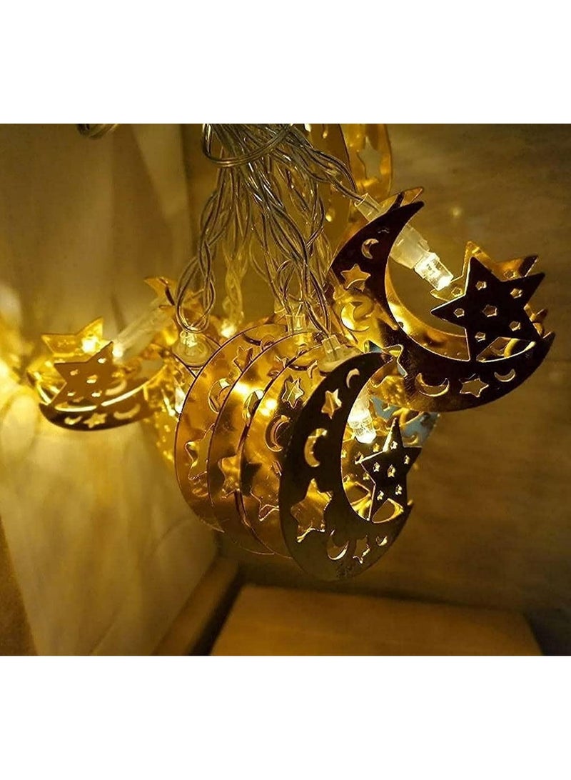Ramadan decorations - copper lightning branch, 10 pieces, 3 meters