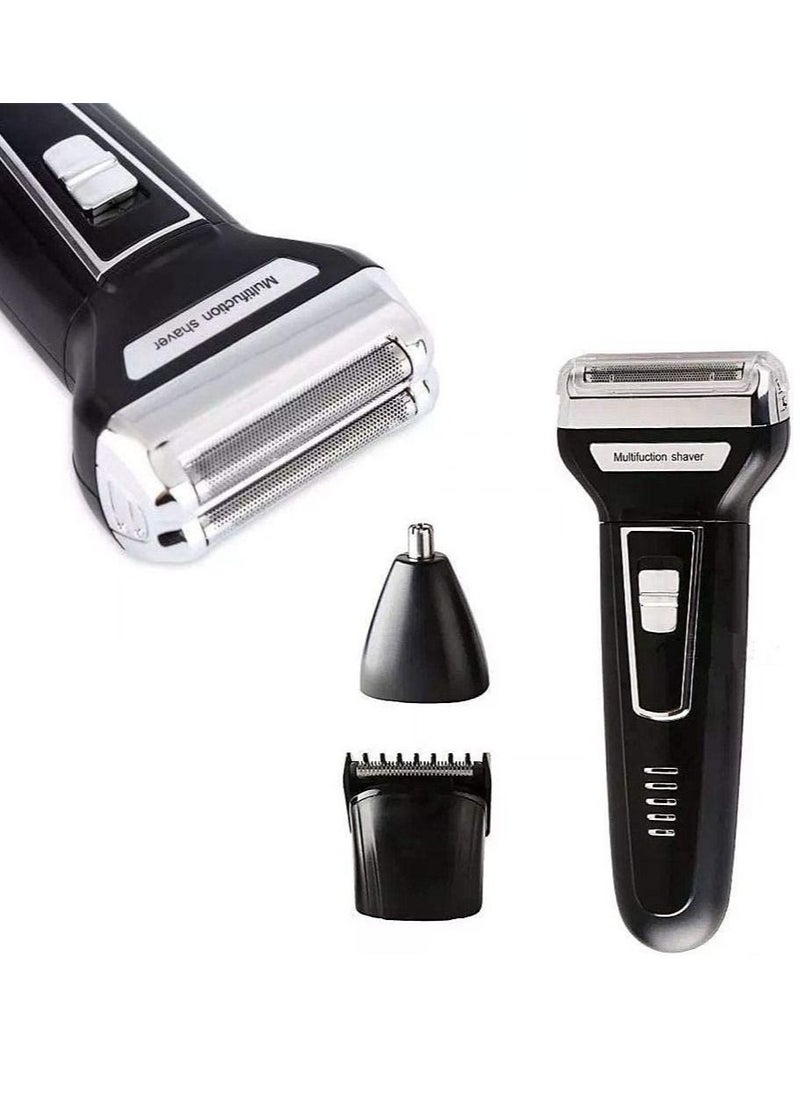 ELTRAZONE - 3 in 1 Electric Razor Men Beard Trimmer Rechargeable Waterproof Shaver Professional Cordless Hair Clippers Nose Hair Trimmer Grooming Set - Image 1