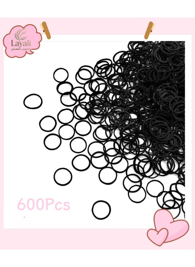 Layali Rubber band hair band children hair tie twist braid leather band high elasticity durable anti-aging holsterMini Rubber Bands Soft Elastic Bands for Kid Hair Braids Hair - Image 1