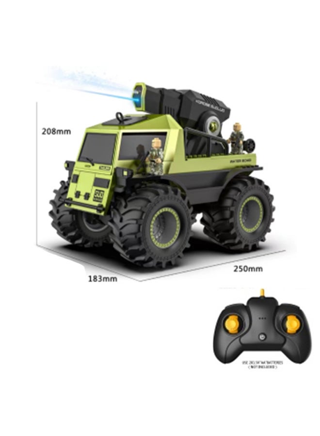 Amphibious Remote Control Car Automatic Water Absorption Launch Boy Interactive Four-wheel Drive Off-road Vehicle Climbing Summer Car Toys-Color:Blue - Amphibious Off-road Vehicle - Independent Water Tank - Empty Water Absorption Rack - Anti-clogging - Large Wheels  - Image 2
