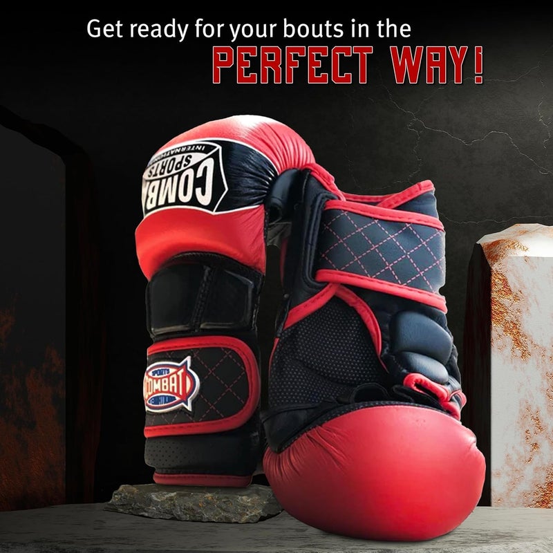 Combat Sports Max Strike MMA Training Gloves, Open Palm Fingerless Gloves for MMA, Muay Thai, and Kickboxing - Image 4