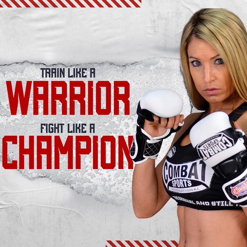 Combat Sports Max Strike MMA Training Gloves, Open Palm Fingerless Gloves for MMA, Muay Thai, and Kickboxing - Image 3