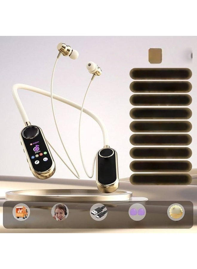 EBMINI New Sports Ultra Long Standby Life Neck Hanging Wireless Bluetooth Earphones