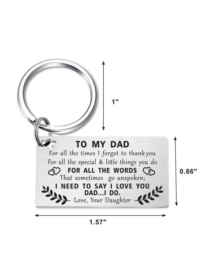 TANWIH Dad Keychain, Father's Day Gifts for Dad, Thank You Dad Gifts, Best Dad Valentine's Day Gifts, Dad Keychain from Son, M - Image 4