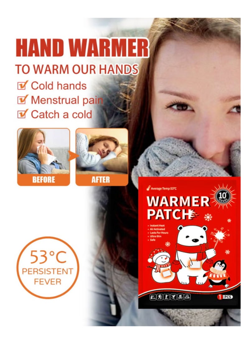 BOSART Body & Hand Warmers - Long Lasting Natural Odorless Air Activated Warmers - Up to 10 Hours of Heat, Hot Warmer Patch for Skiing, Winter Hiking, Outdoor Camping - 15 Pack - Image 2