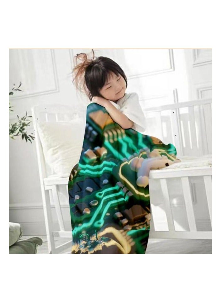 general Flannel thin blanket (warm and comfortable, suitable for sleep, gaming, dust removal and sandproof) 150cm*200cm - 565 - Image 3