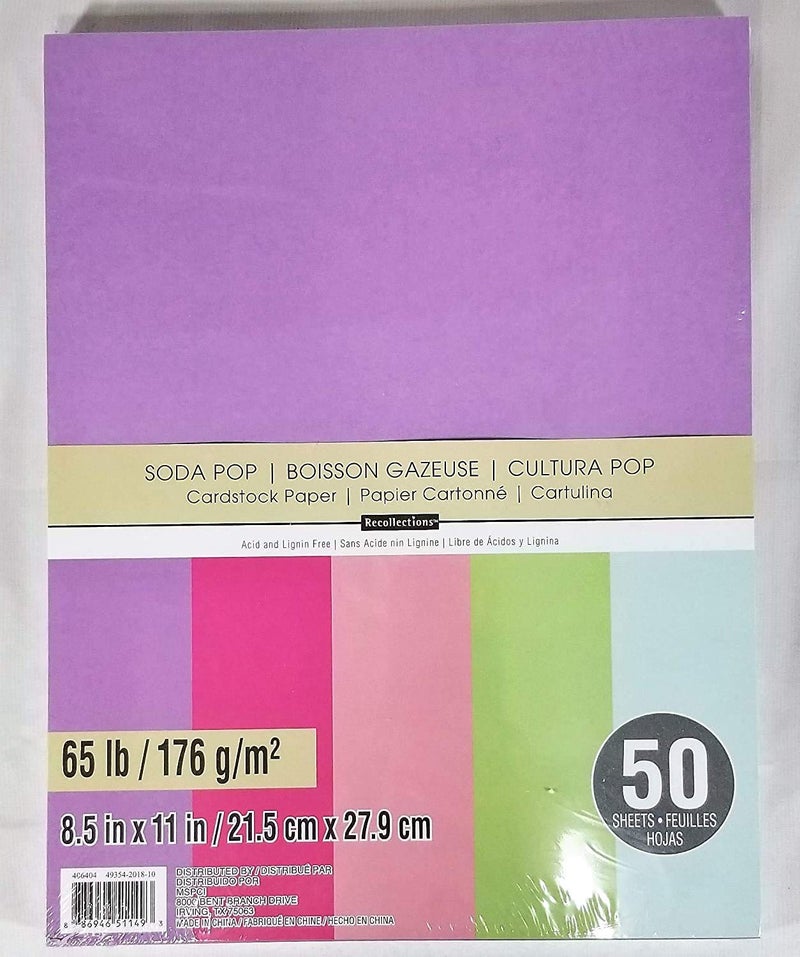 Recollections Cardstock Paper, 8 1/2 x 11 Soda Pop - Image 5