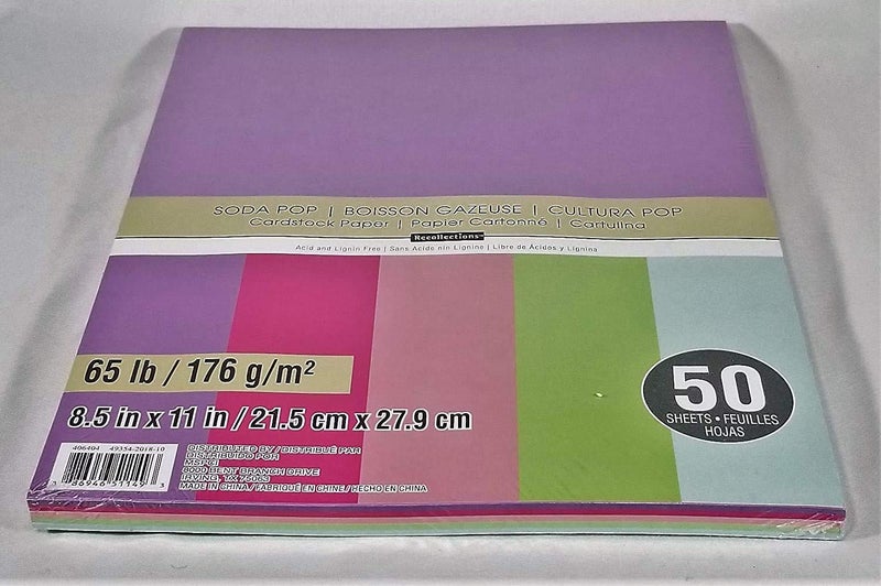 Recollections Cardstock Paper, 8 1/2 x 11 Soda Pop - Image 2
