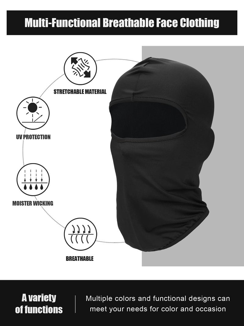 Zhanmai Ski Mask for Men Full Face Cover UV Sun Protection Face Mask Breathable Balaclava Mask Neck Gaiter for Outdoor Motorcycle Cycling (,) - Image 3