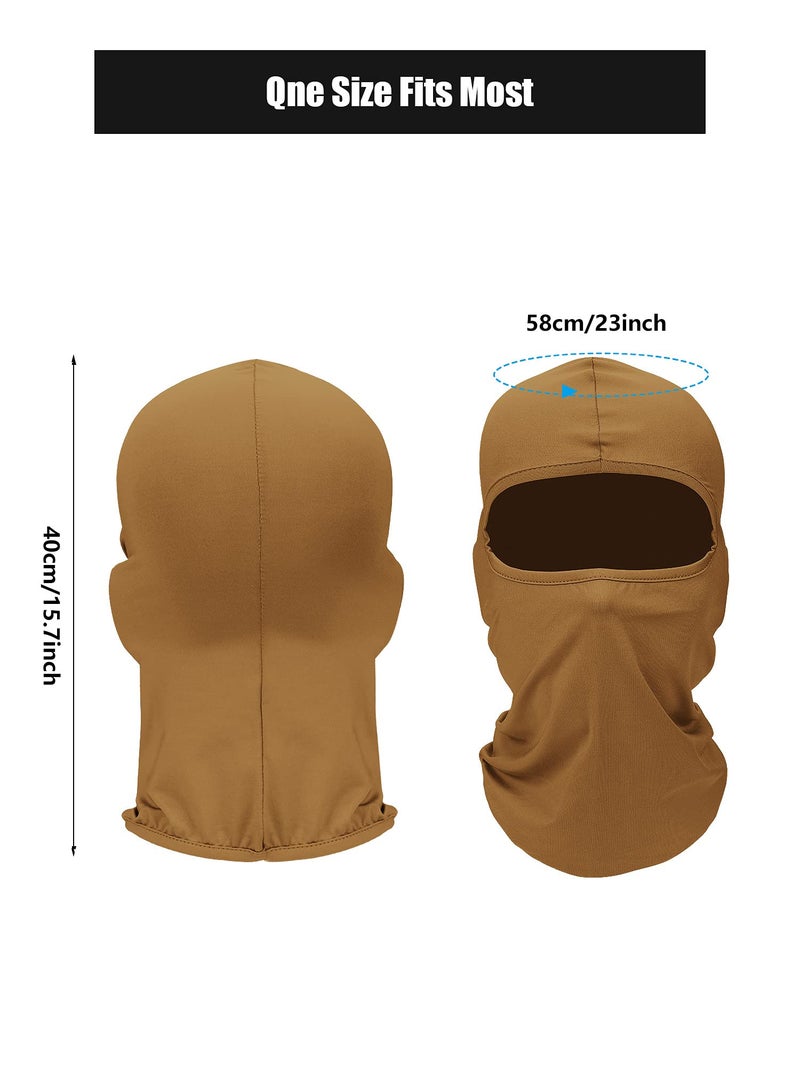 Zhanmai Ski Mask for Men Full Face Cover UV Sun Protection Face Mask Breathable Balaclava Mask Neck Gaiter for Outdoor Motorcycle Cycling (,) - Image 2