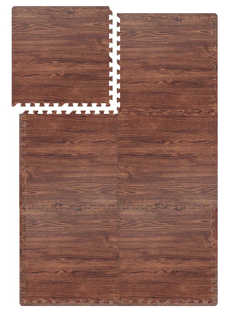 Bumble & Bird - Baby Playmat Tiles - 6pcs - Dark Walnut - Image 1