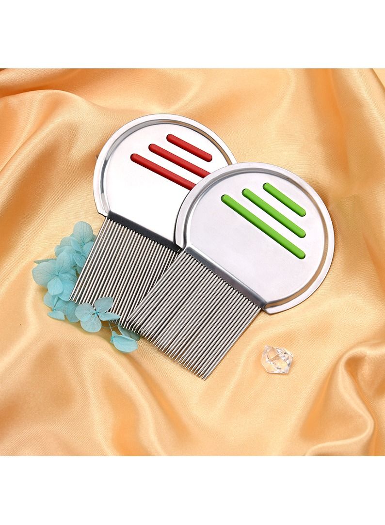 Stainless Steel Style Fine Tooth Lice Comb, Effective Treatment to Remove Head Lice and Nits in Kids or Adults - Image 1