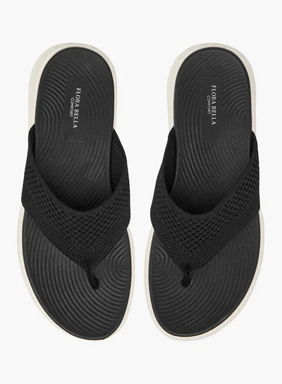 Flora Bella By Shoexpress Women Textured Slip-On Thong Sandals