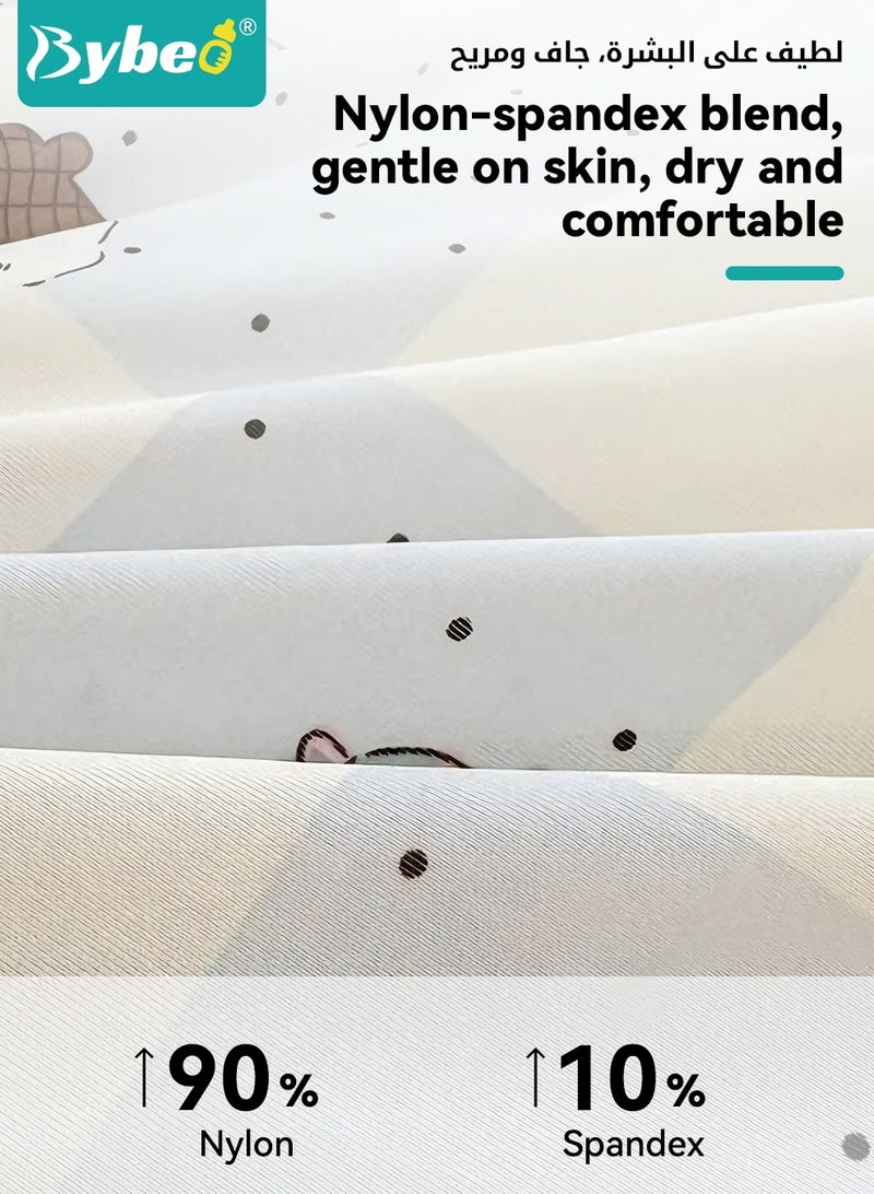 Bybeo Lightweight Baby Quilt, Soft Toddler Blankets, Kids Cooling Silk Summer Quilt for Boys and Girls, Double-Sided Cooling Blanket for Crib, Toddler Bed, Preschool, Daycare, Air-conditioned Room, and Kindergarten, Machine Washable Year-Round Bedding - Image 4