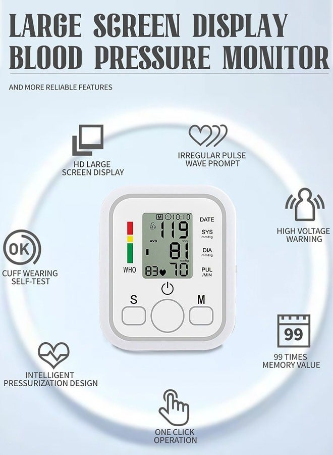 Super ZYouth Automatic Upper Arm Blood Pressure Monitor Dual Users x99 Readings Health Blood Pressure Machine for Home Use  - Image 4