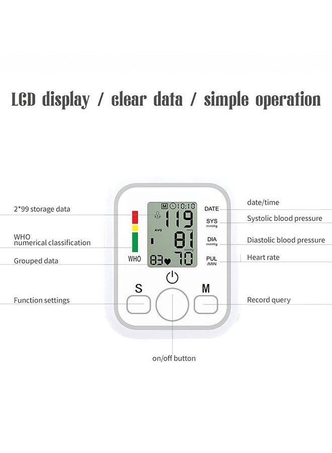 Super ZYouth Automatic Upper Arm Blood Pressure Monitor Dual Users x99 Readings Health Blood Pressure Machine for Home Use  - Image 3