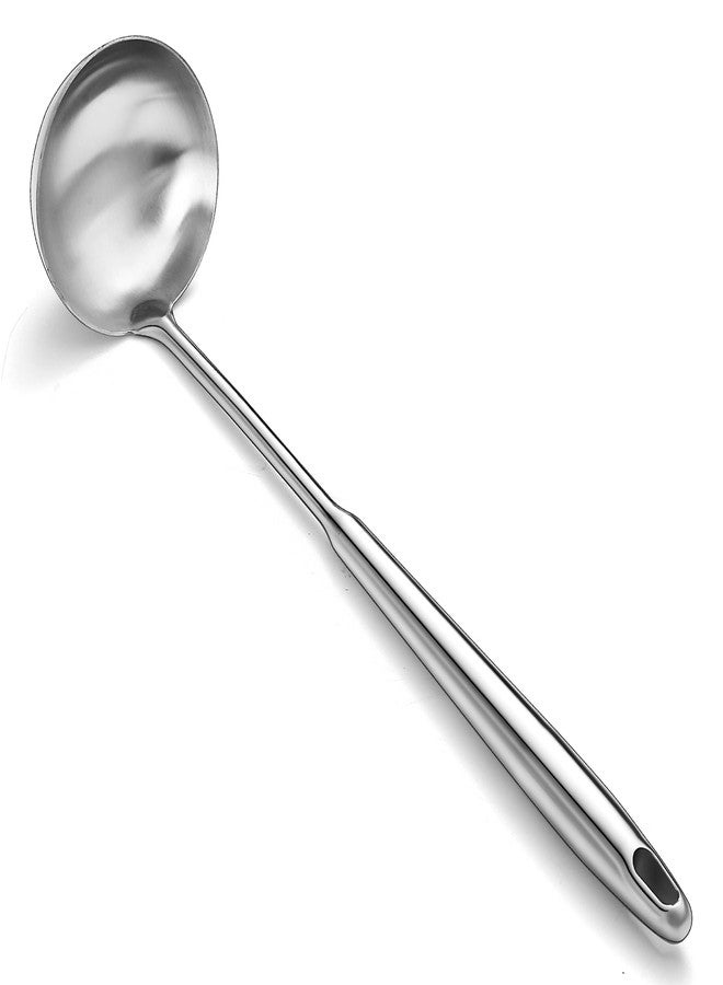 ReaNea Soup Ladle, Stainless Steel Ladle, Long, Deep and Large Capability Metal Cooking Soup Spoons, Dishwasher Safe - Image 1