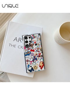 Unique Compatible for Samsung Galaxy S23 Ultra Case, Retro Aesthetic Collage Vintage Chic Vibe Hippie Indie Groovy Stickers Graphic Samsung Case Gift for Girls Women Soft TPU Slim Shockproof Protective Case  - Image 4