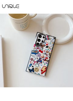 Unique Compatible for Samsung Galaxy S23 Ultra Case, Retro Aesthetic Collage Vintage Chic Vibe Hippie Indie Groovy Stickers Graphic Samsung Case Gift for Girls Women Soft TPU Slim Shockproof Protective Case  - Image 2