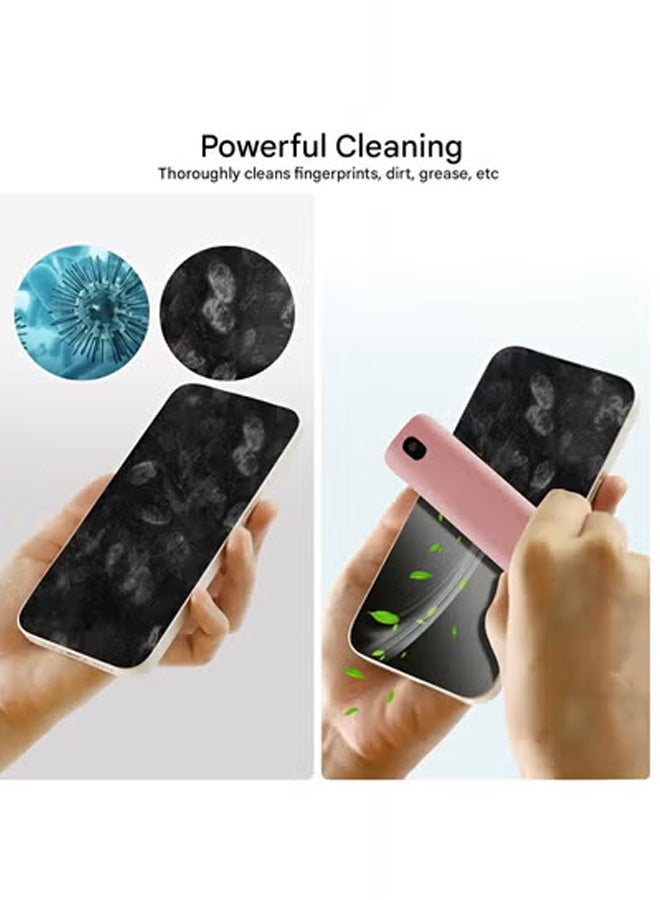 Taimi 2-Pcs All-in-One Touchscreen Cleaner, Spray and Built-in Microfiber Cloth with Clear Protective Case, Screen Cleaner for All Phones, Laptop and Tablet - Pink - Image 5