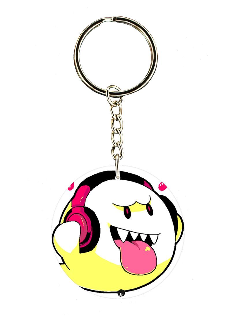 The Video Game Super Mario Printed Keychain