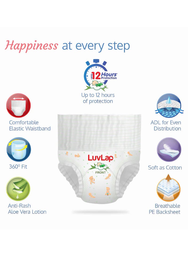 Luvlap Luv Lap Diaper Pants Extra Large 12-17kg 54 Pieces | Baby Diaper | Great Absorption with Long Lasting Dryness Upto 12 Hours Protection | Elastic Waistband | Gentle on Baby's Skin - Image 3