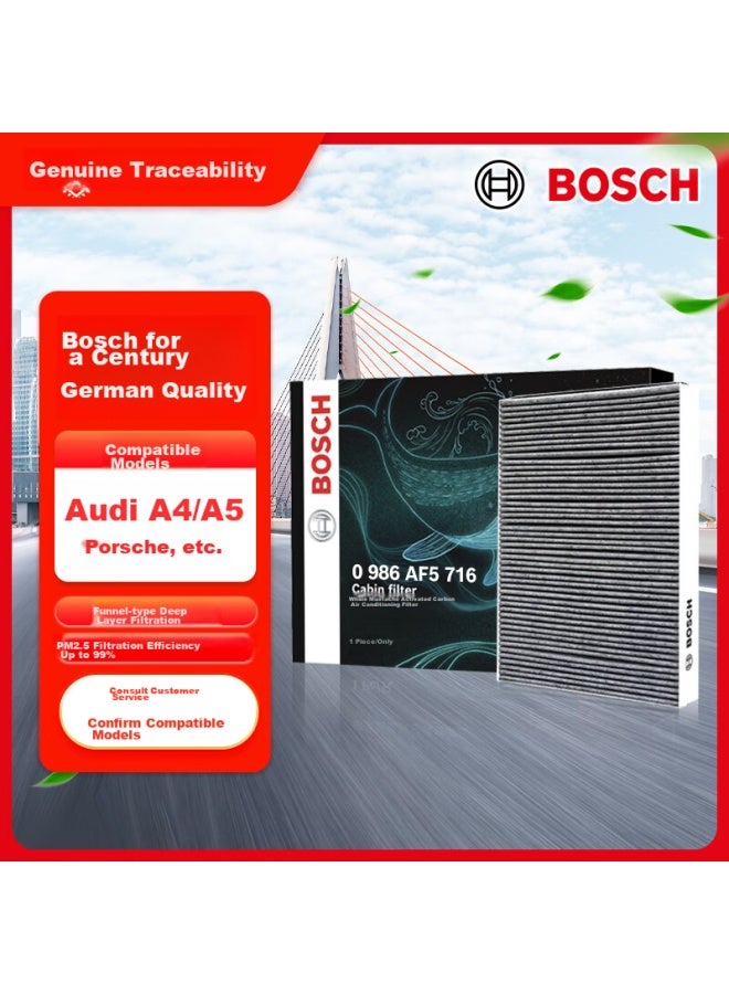 Bosch Automotive Air Conditioning Filter Element 5716 For Audi A4l/a5/q5/rs5, Porsche Macan And Others - Image 1