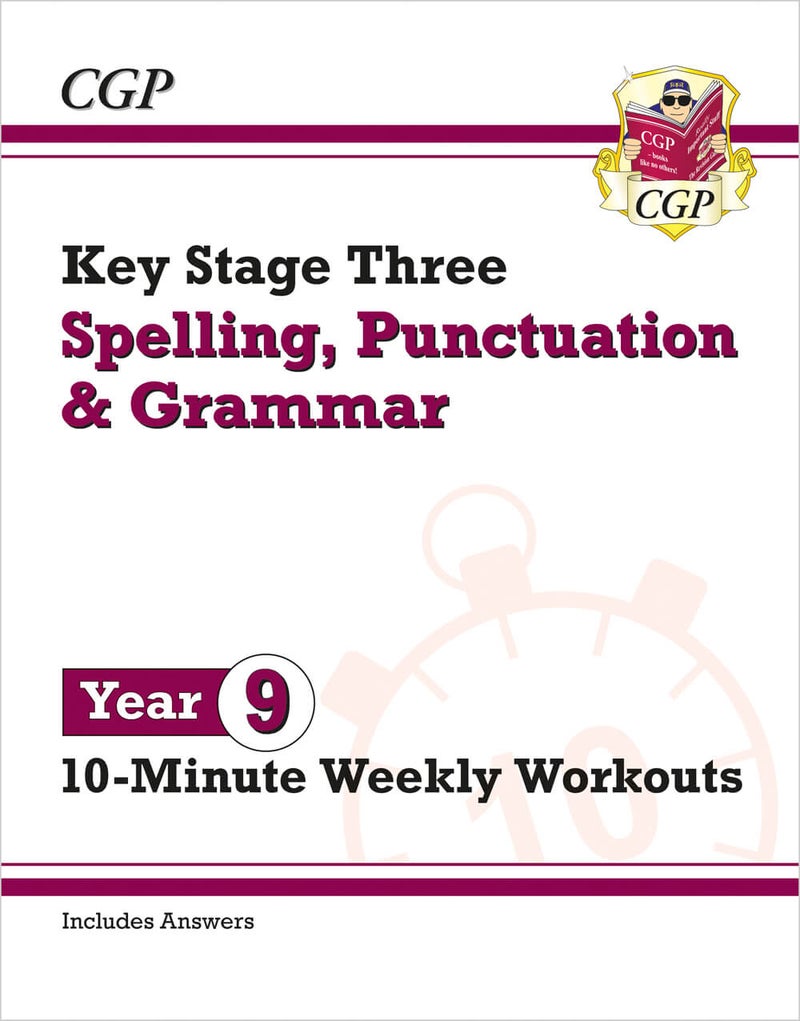 KS3 Year 9 Spelling, Punctuation and Grammar 10-Minute Weekly Workouts - Image 1