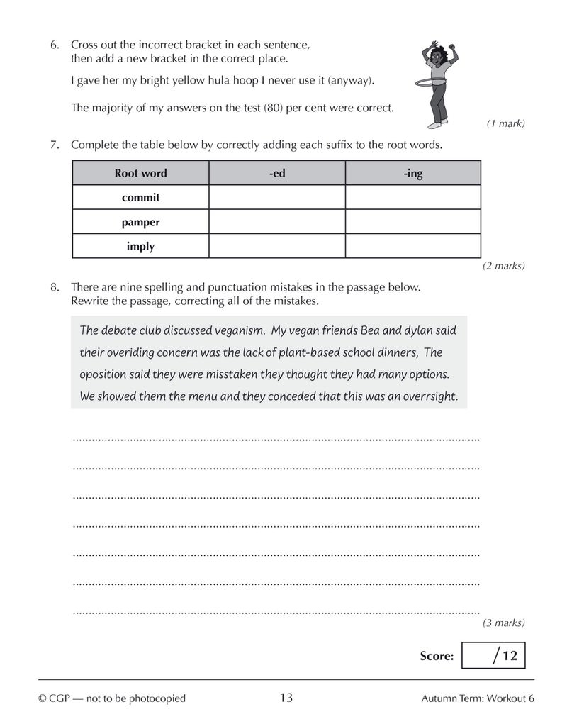 KS3 Year 9 Spelling, Punctuation and Grammar 10-Minute Weekly Workouts - Image 4