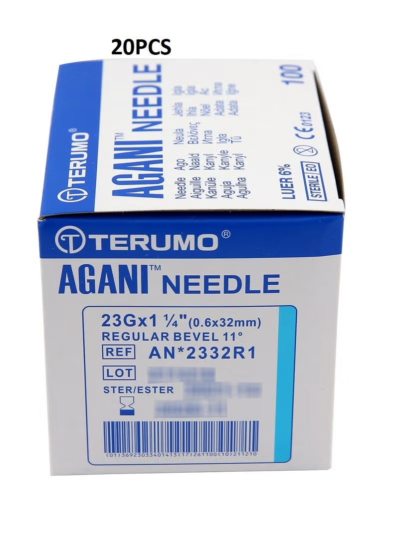 Terumo Agani Needle 23G x 1 1/4 (0.6 x 32mm) 20PCS - Image 1