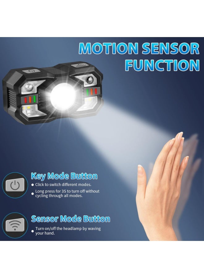 مصابيح رأس للتخييم، مصباح تخزين سريع للتخييم، مصابيح خيمة معلقة بـ 8 أوضاع، مصباح تخييم قابل لإعادة الشحن كأحد مستلزمات التخييم الأساسية، فانوس LED مقاوم للماء للمشي لمسافات طويلة والسفر وحفلات الفناء - Image 3