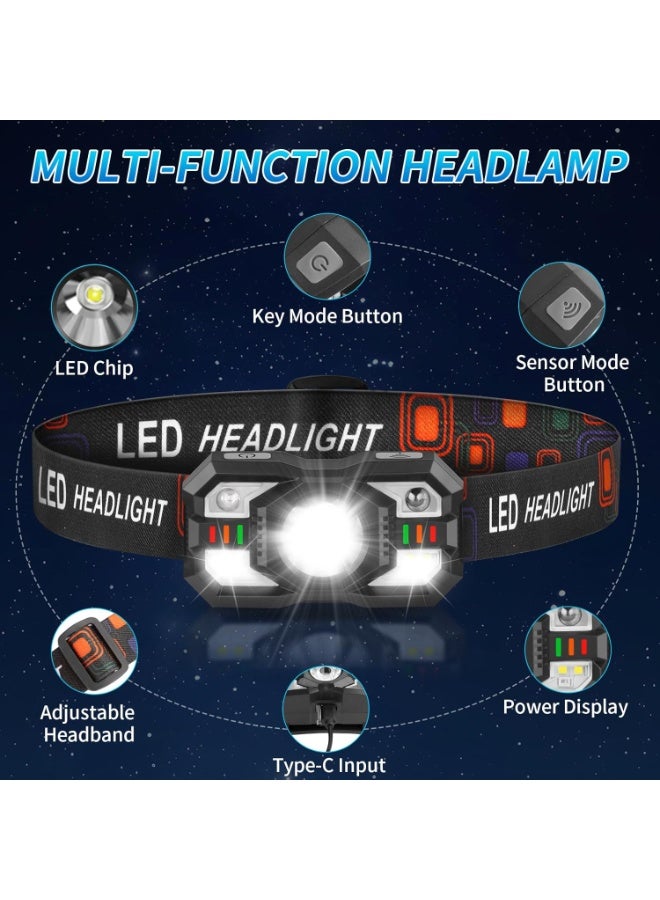 مصابيح رأس للتخييم، مصباح تخزين سريع للتخييم، مصابيح خيمة معلقة بـ 8 أوضاع، مصباح تخييم قابل لإعادة الشحن كأحد مستلزمات التخييم الأساسية، فانوس LED مقاوم للماء للمشي لمسافات طويلة والسفر وحفلات الفناء - Image 5