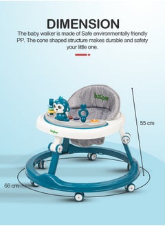 Baybee Drono Baby Walker for Kids Round Kids Walker with 4 Seat Height Adjustable  Activity Walker with with Food Tray & Musical Toy Bar Toddler Walker for Baby 6-18 Months Boys Girls - pzsku/Z40A3D1582085AEF4EB7BZ/45/_/1711971468/3f4eb4e1-b638-4ab0-bd79-6df7bc145ced