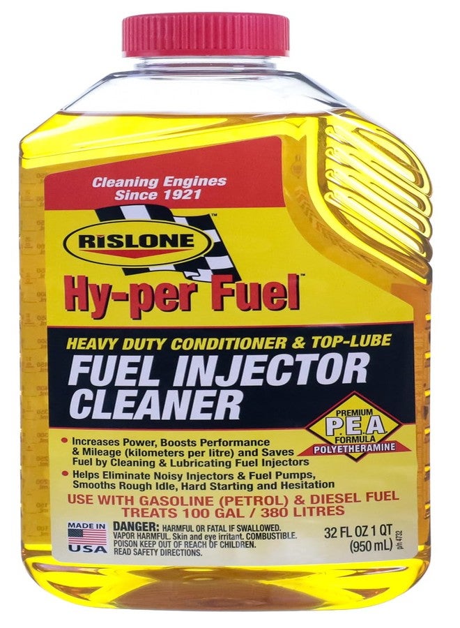 Rislone 4732 Fuel Injector Cleaner with Upper Cylinder Lubricant, 32 oz - Image 1