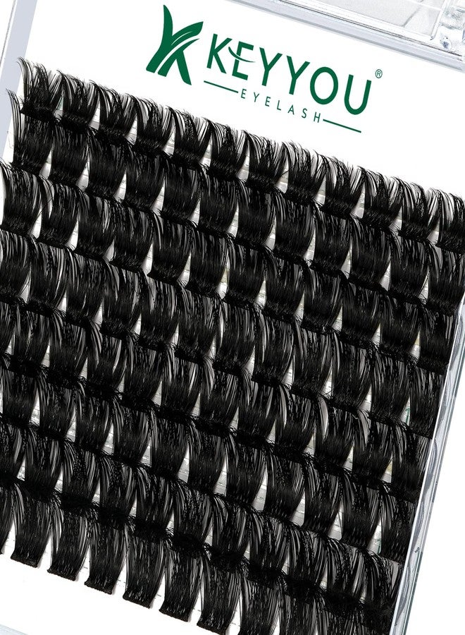 KEYYOU Lash Clusters 96pcs Individual Lashes Y02 D Curl 10-18MIX Cluster Lashes KEYYOU Volume Wispy Lash Extension Soft&Comfortable Easy DIY at Home(Y02,D-10-18MIX) - Image 1