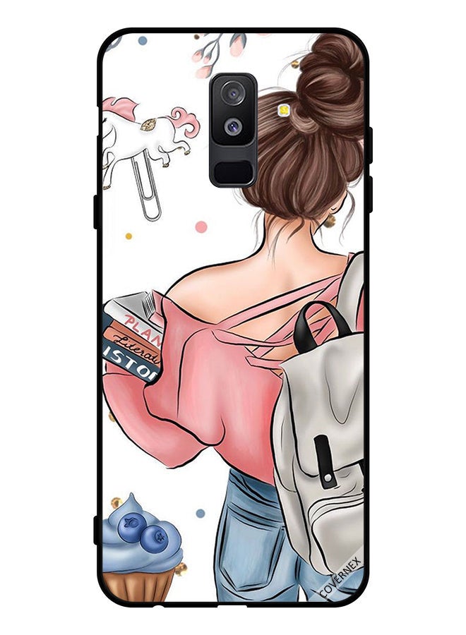 Covernex Protective Case Cover For Samsung Galaxy A6 Plus (2018) Books In Hand Plan Literate And History - Image 1